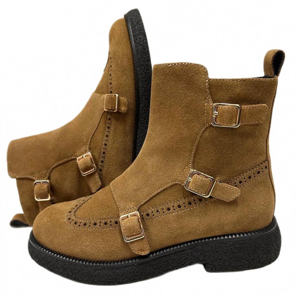 NEW THE FLEXX women's anita boot in tan suede